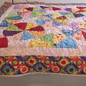 Colorful Patchwork Baby Quilt